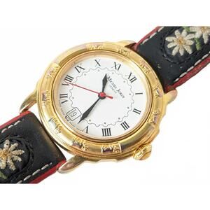 Michel Jordi Swiss Women Watch 1991 Edelweiss Embroidery